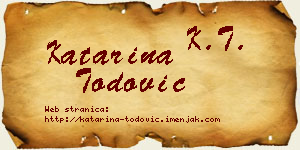 Katarina Todović vizit kartica